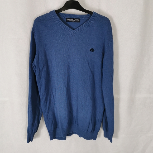 raging bull Other - Mens RAGING BILL Jumper Size M Blue Thin Knit Smart Casual